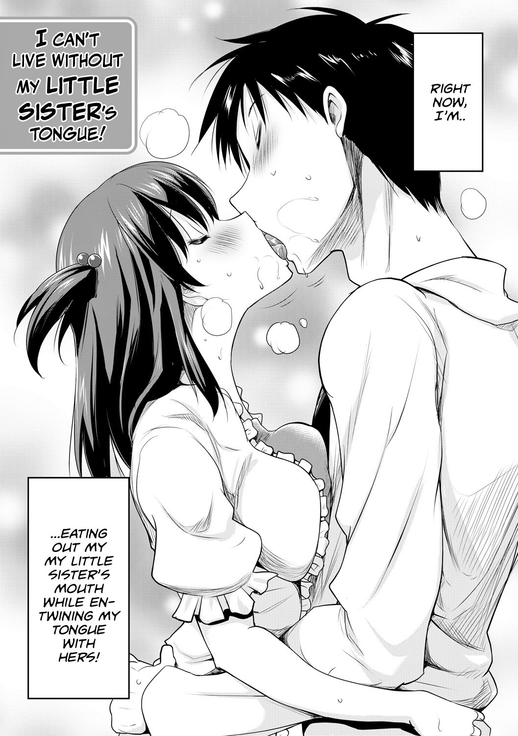 I Can't Live Without My Little Sister's Tongue Chapter 01-02 + Secret Baby-making Sex with a Big-titted Mother and Daughter! page 3