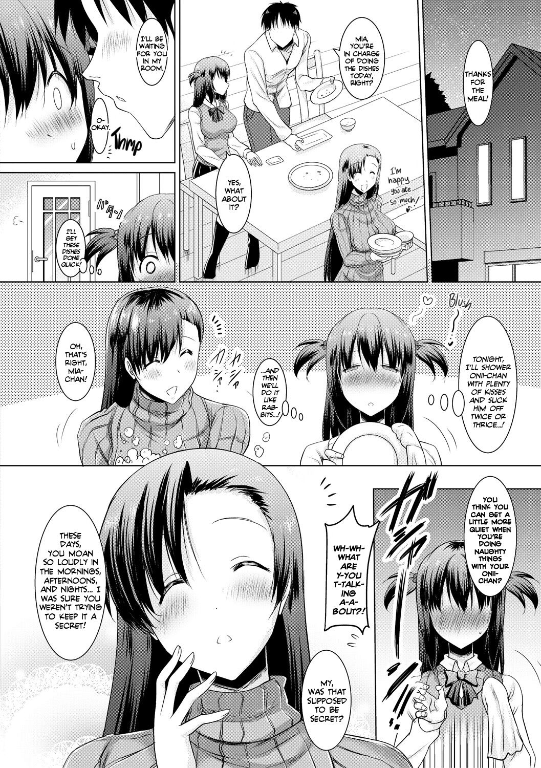 I Can't Live Without My Little Sister's Tongue Chapter 01-02 + Secret Baby-making Sex with a Big-titted Mother and Daughter! page 44