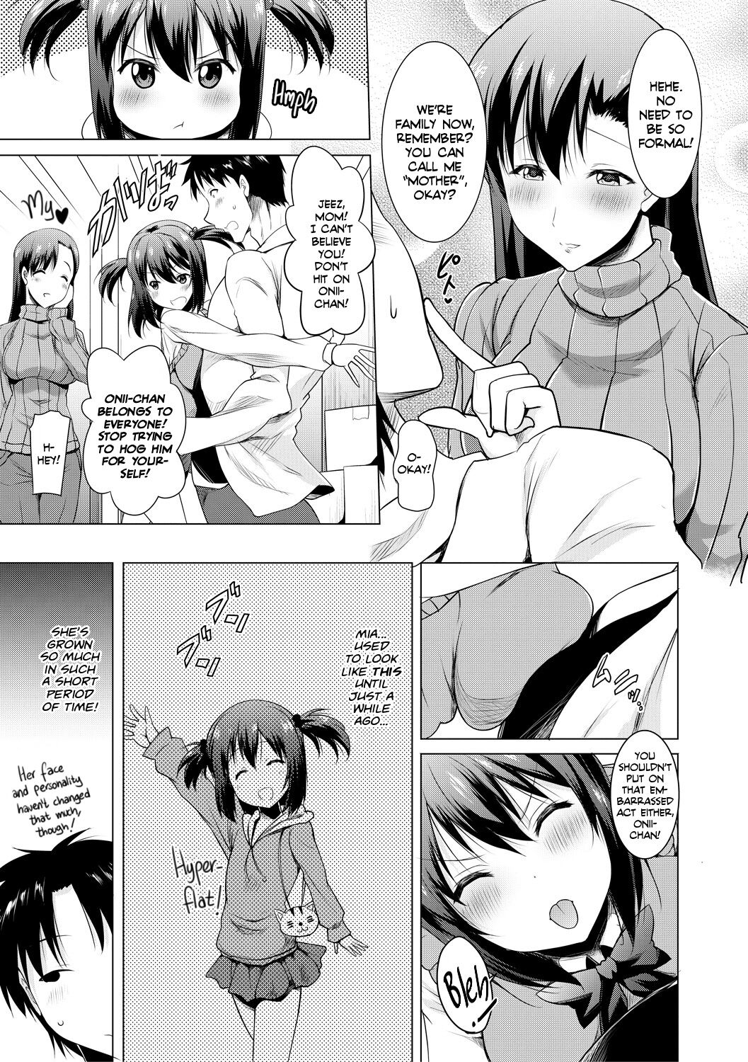 I Can't Live Without My Little Sister's Tongue Chapter 01-02 + Secret Baby-making Sex with a Big-titted Mother and Daughter! page 5