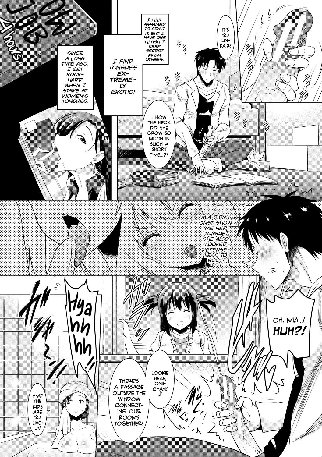 I Can't Live Without My Little Sister's Tongue Chapter 01-02 + Secret Baby-making Sex with a Big-titted Mother and Daughter! page 8