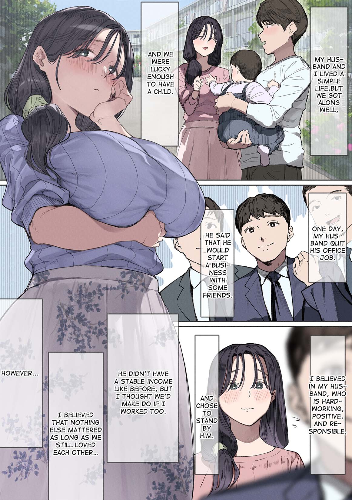 I Can't Pay Rent This Month. [Desperate Housewife Chifuyu] I Became My Landlord's Mistress Behind My Husband's Back. page 3