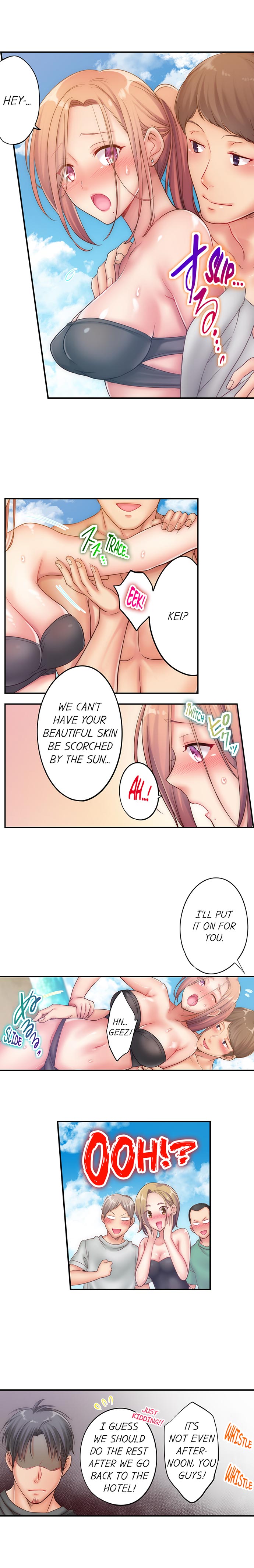 I Can't Resist His Massage! Cheating in Front of My Husband's Eyes page 400