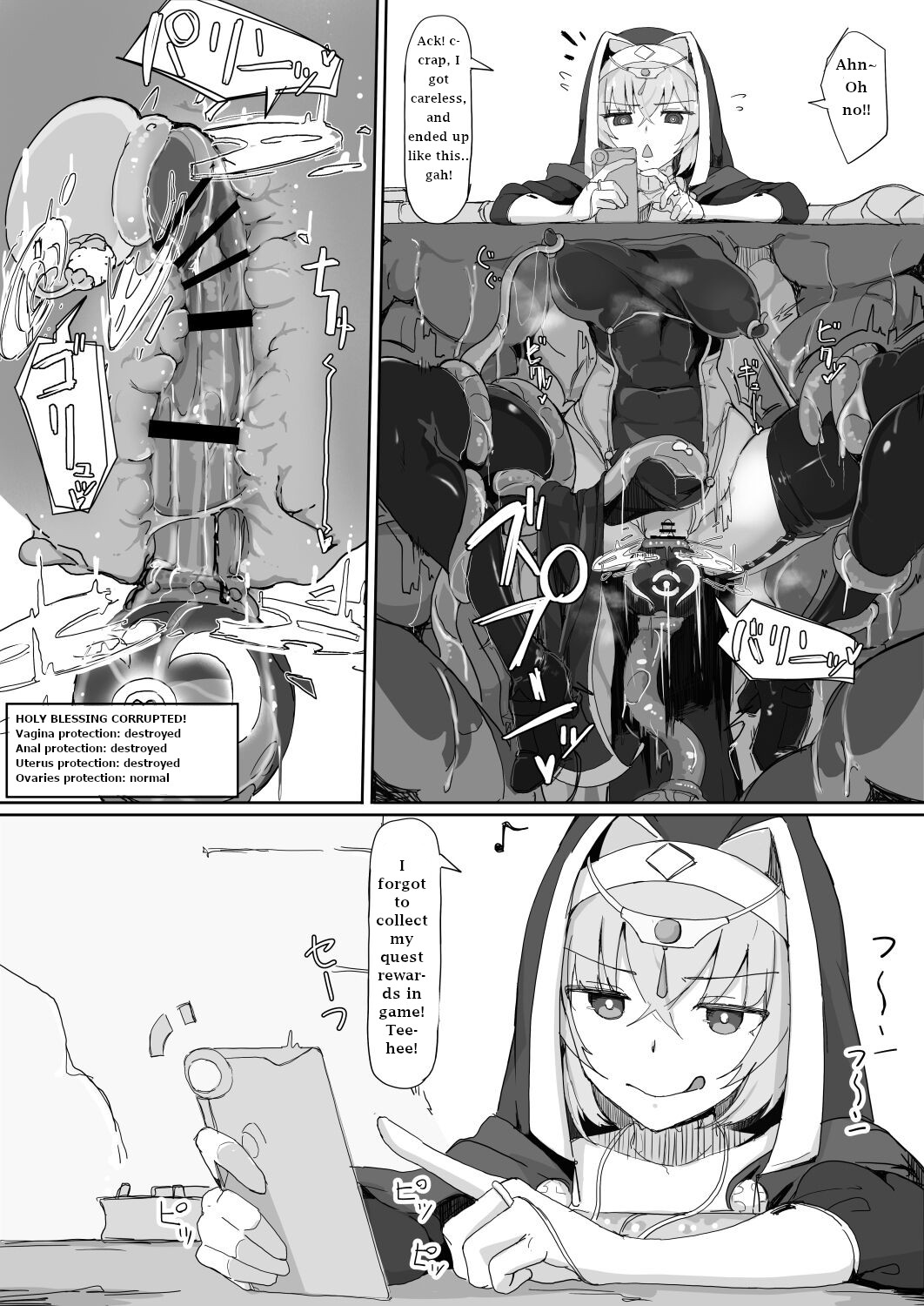 I deployed sensory deprivation magic against a tentacle incubus monster because it felt gross. page 9