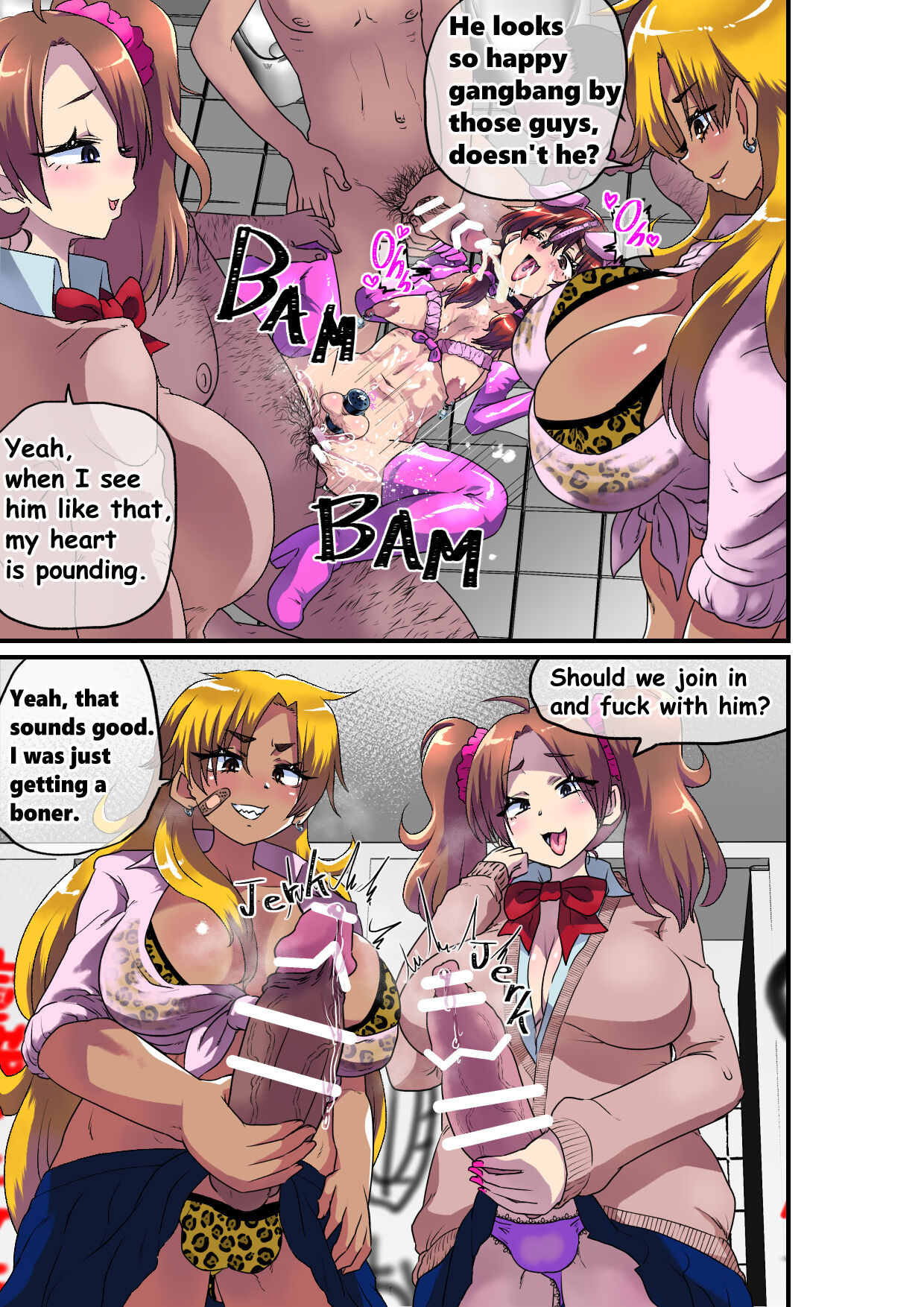 I Ended Up Being Transformed Into The Sissy Slave Of The Big-Cocked Futanari Girls. page 33