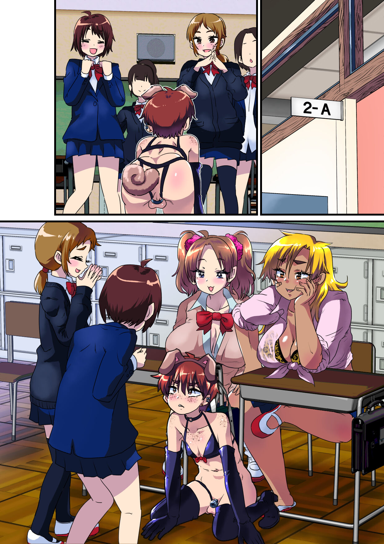 I Ended Up Being Transformed Into The Sissy Slave Of The Big-Cocked Futanari Girls. page 55