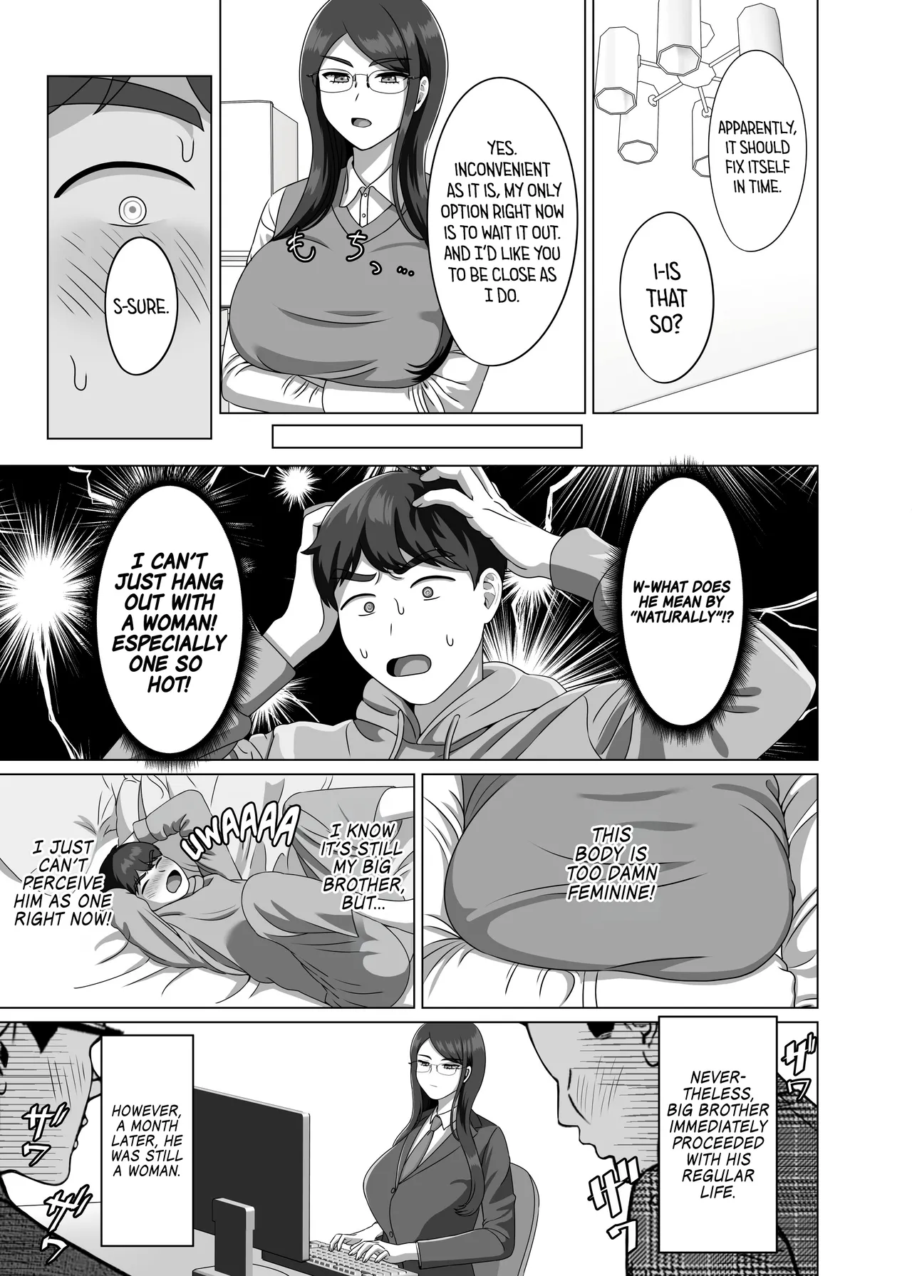 I Fell in Love With My Gender Bent Big Brother and Made Him a Woman for Good by Knocking Him Up! page 5