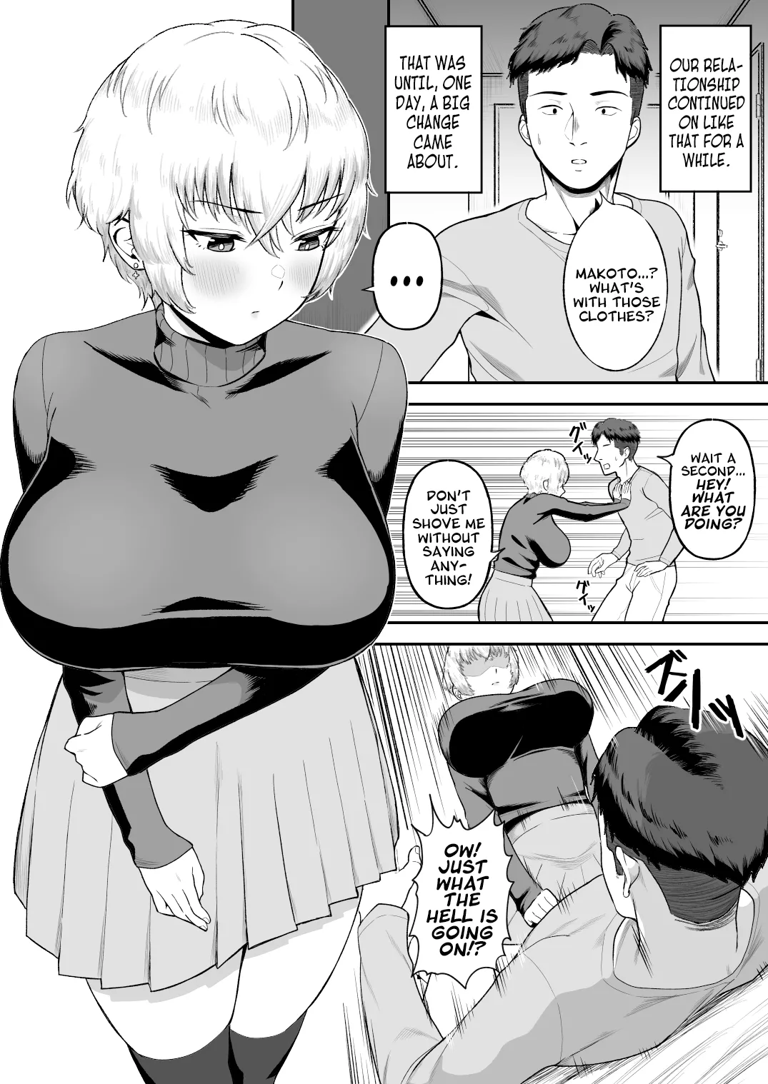 I Found Out My Pretty Boy Friend Was Actually A Chick With Huge Tits! page 32