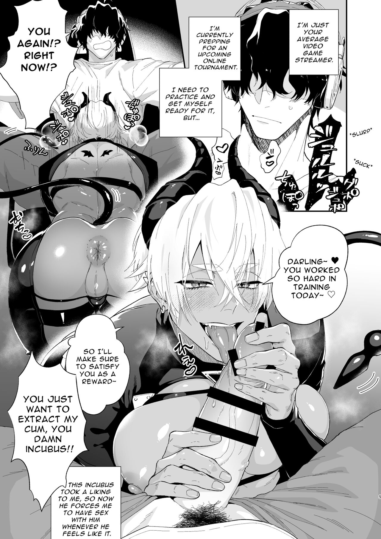 I Just Want to Game But This Incubus Keeps Sucking Me Off! page 5