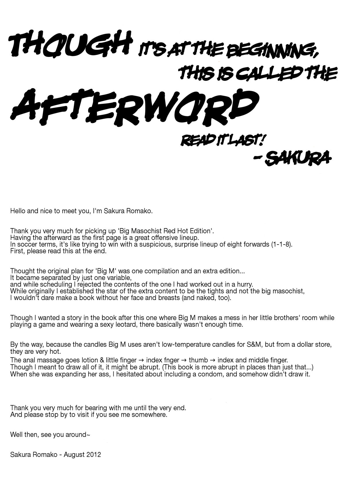 I'm a Big Masochist, So What? Red Hot Edition page 3
