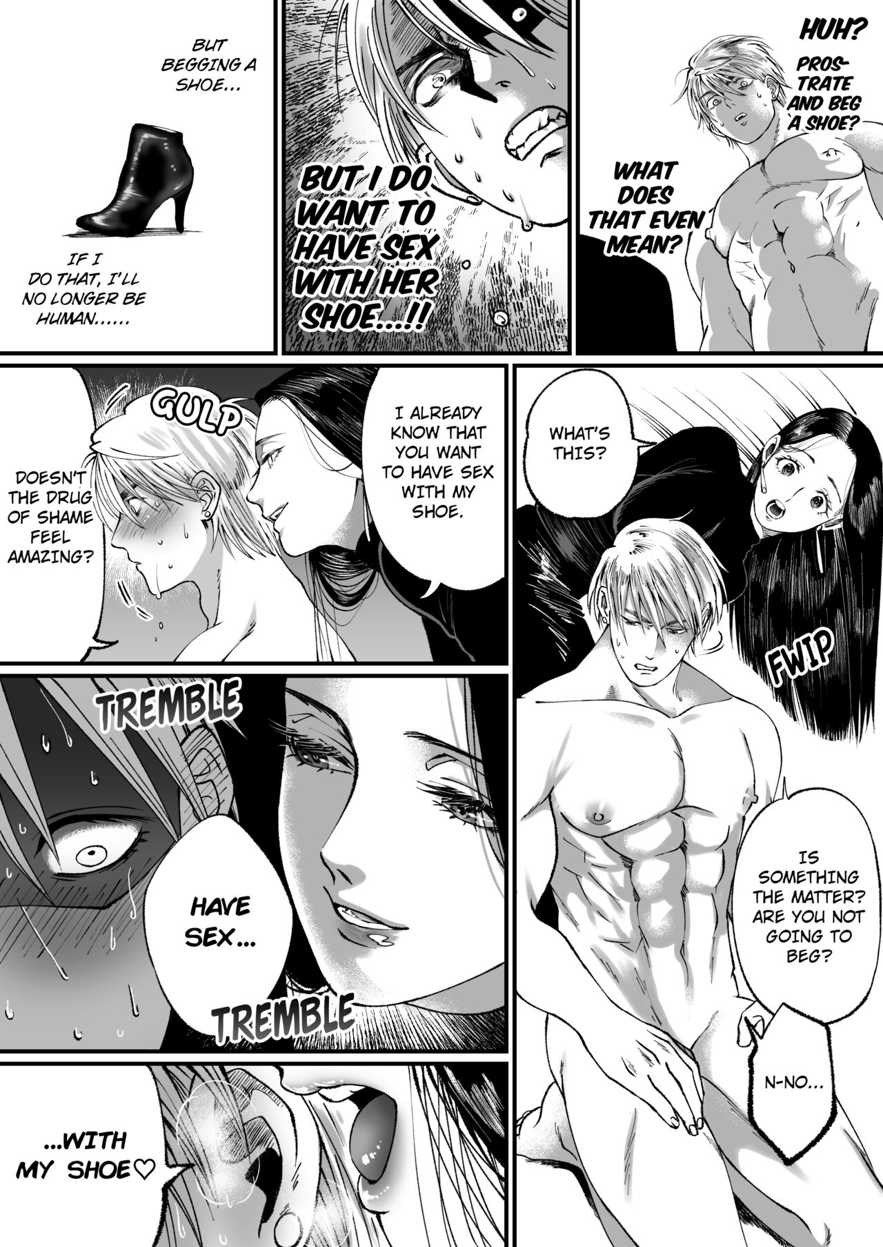 I'm a handsome macho man, but because of my small penis I was turned into a masochist with a shoe fetish page 13