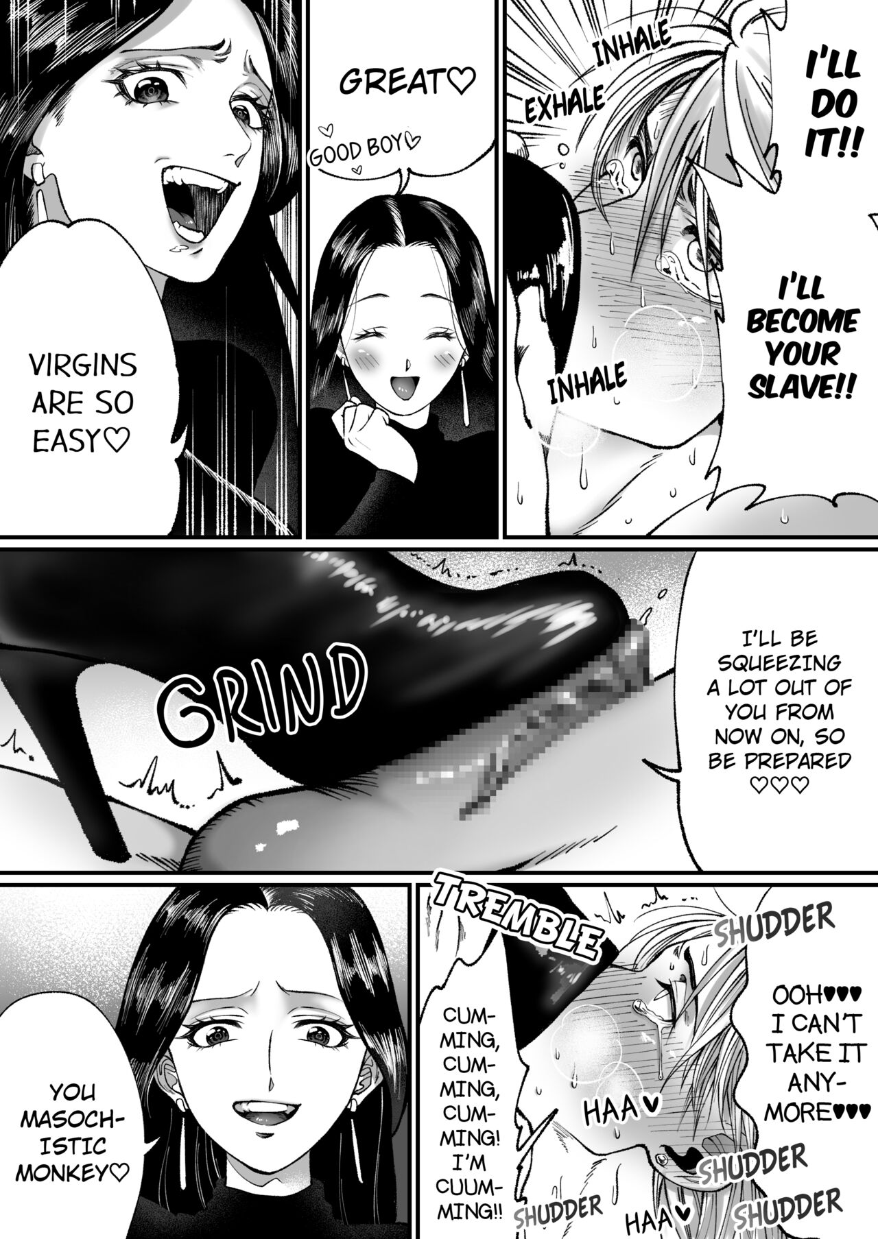 I'm a handsome macho man, but because of my small penis I was turned into a masochist with a shoe fetish page 21