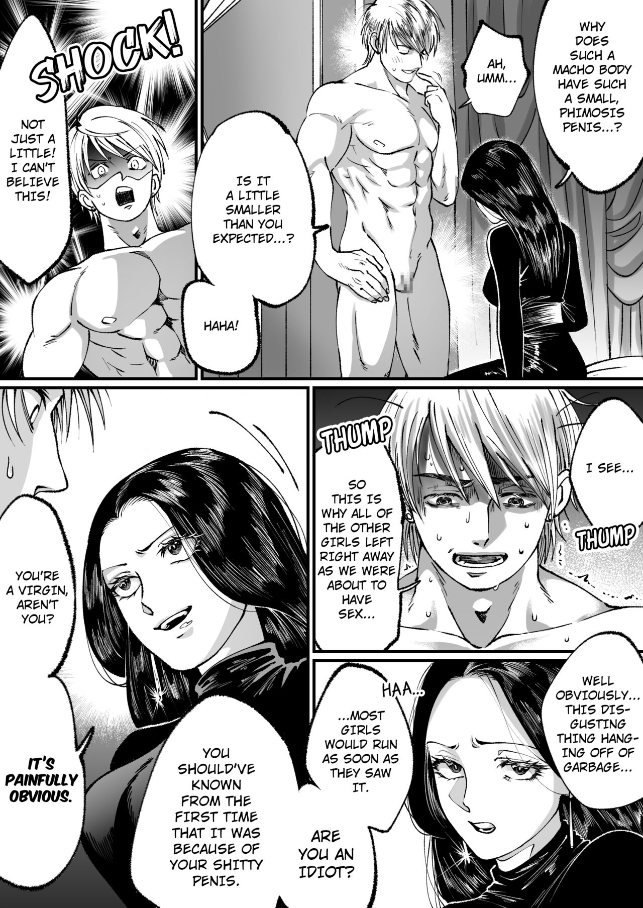 I'm a handsome macho man, but because of my small penis I was turned into a masochist with a shoe fetish page 6