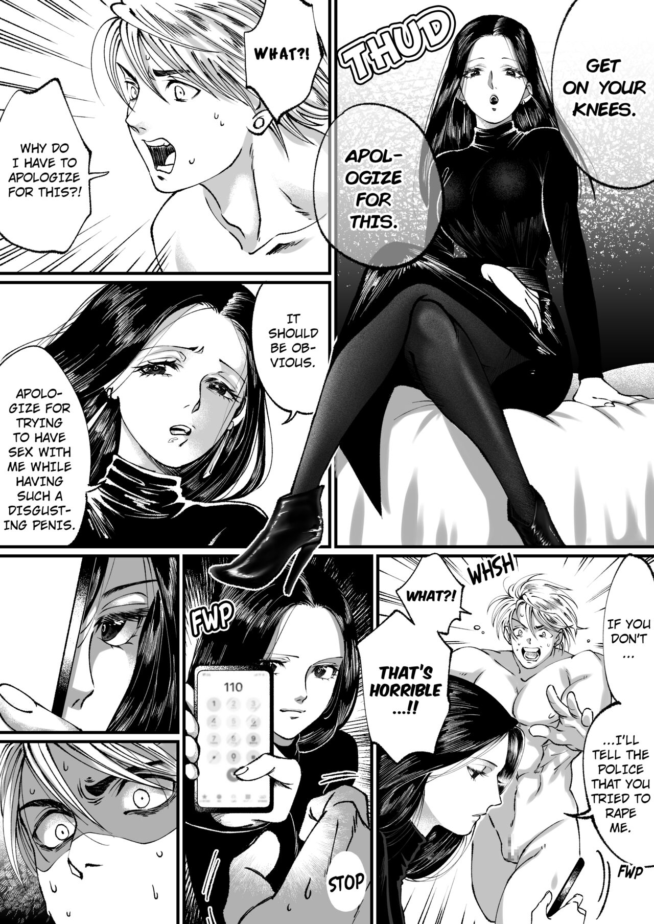 I'm a handsome macho man, but because of my small penis I was turned into a masochist with a shoe fetish page 7