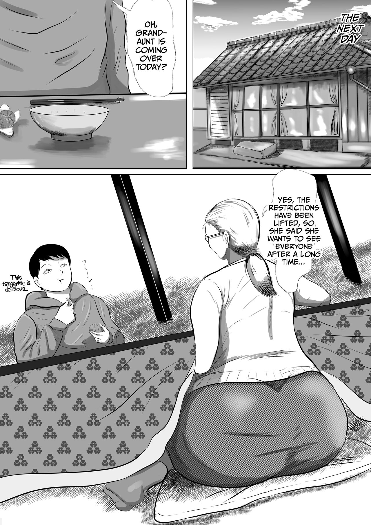 I'm going to Granny's house! Granny's sister is came to visit! page 24