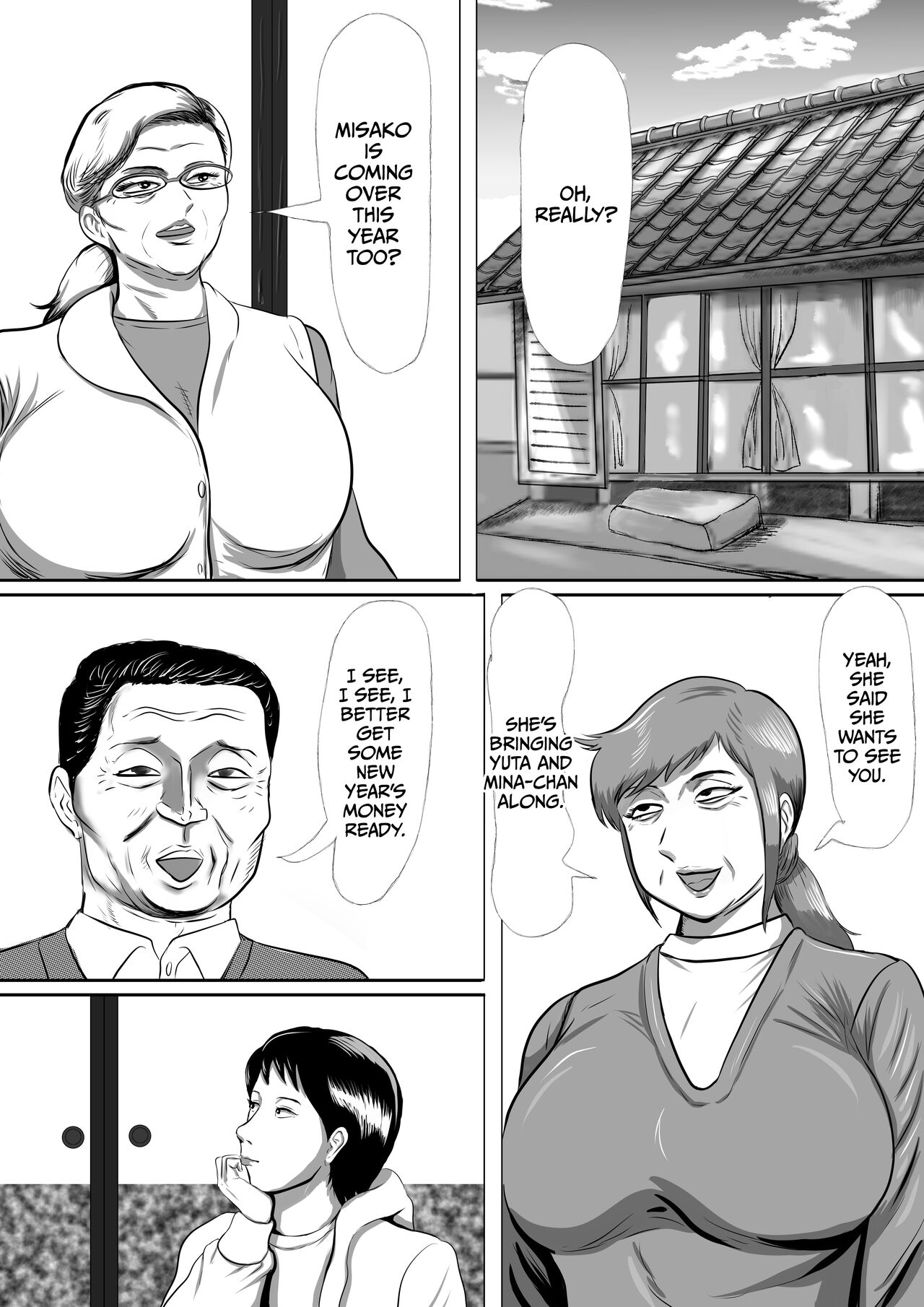 I'm going to Granny's house! Granny's sister is came to visit! page 44
