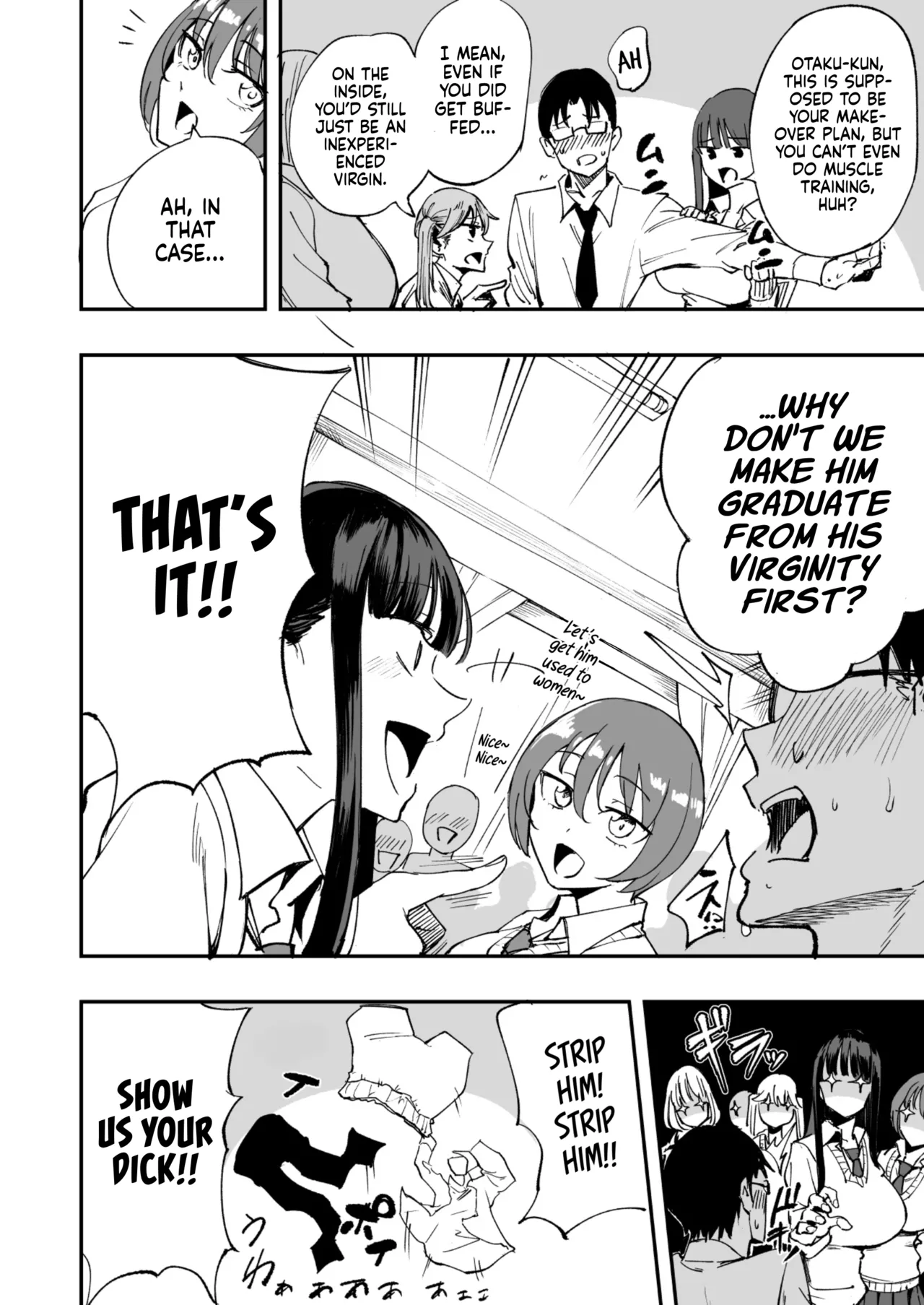 I'm Gonna Pop The Cherry of The Virgin Otaku In Our Class! page 3