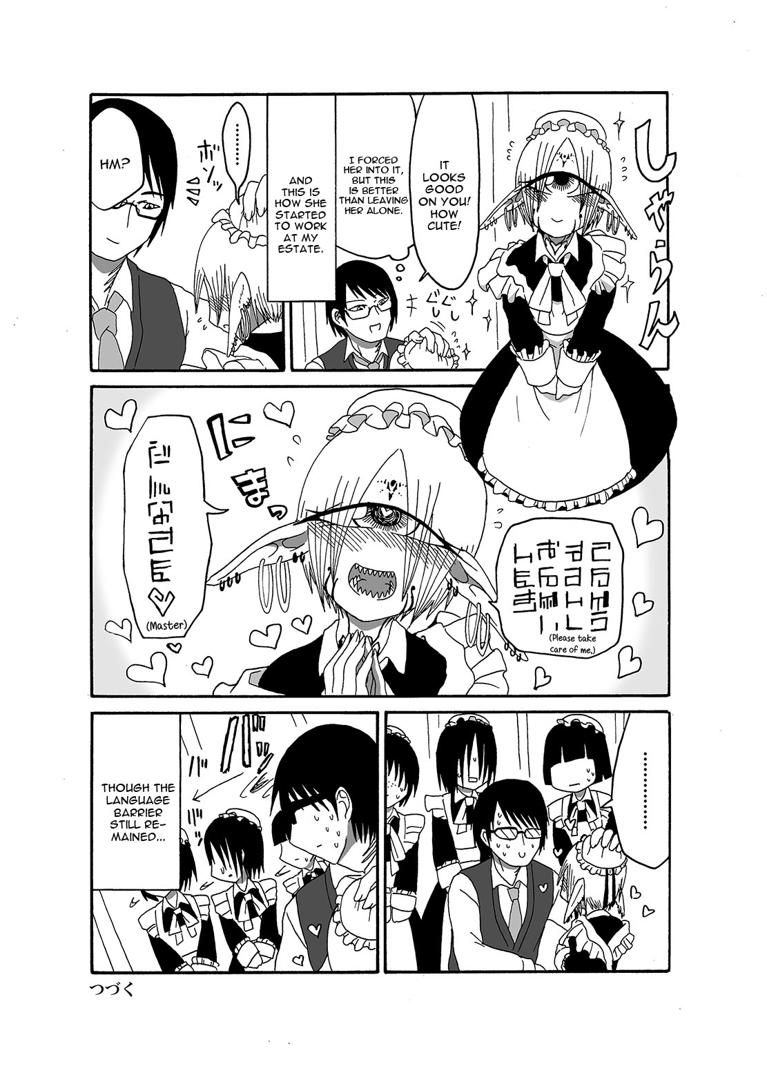 I made a gibberish speaking cyclops girl my maid page 8