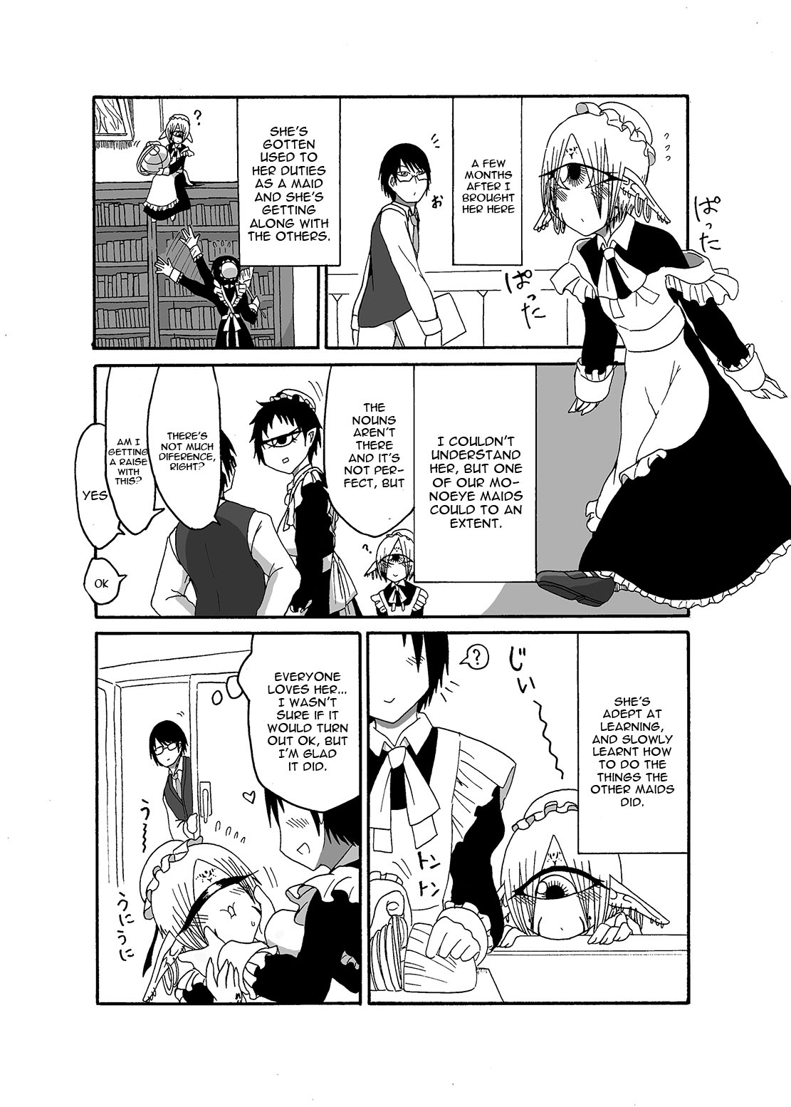 I made a gibberish speaking cyclops girl my maid page 9