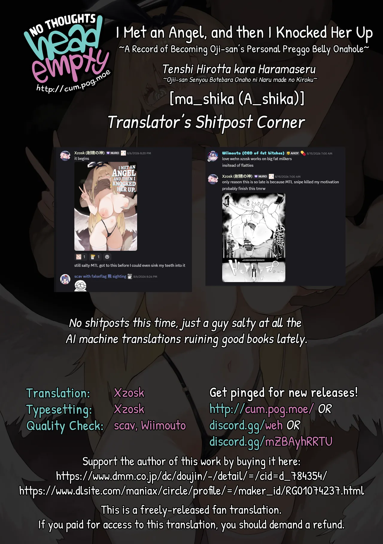 I Met an Angel, and then I Knocked Her Up ~A Record of Becoming Oji-san’s Personal Preggo Belly Onahole~ page 66
