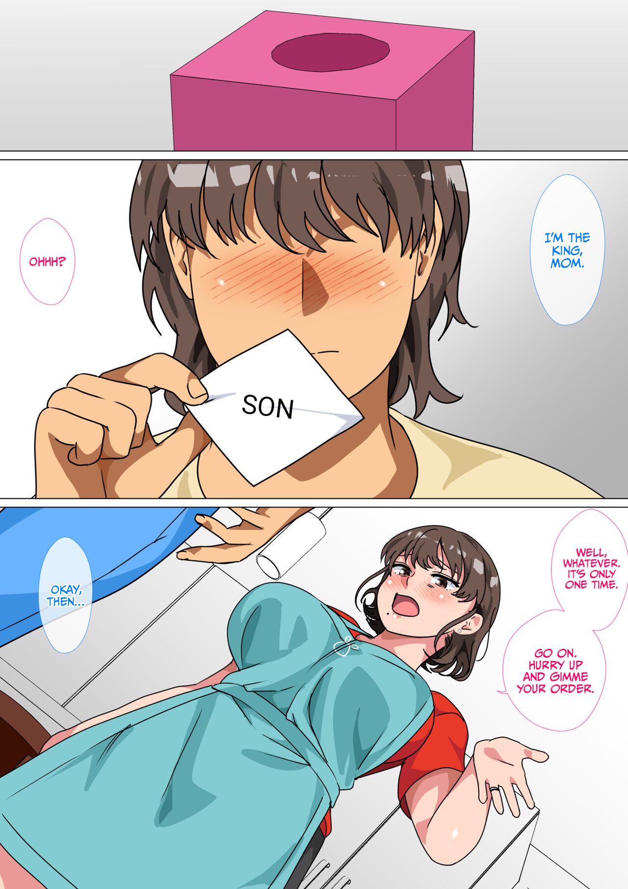 I Ordered My Mom to Have Sex with Me in King's Game page 13