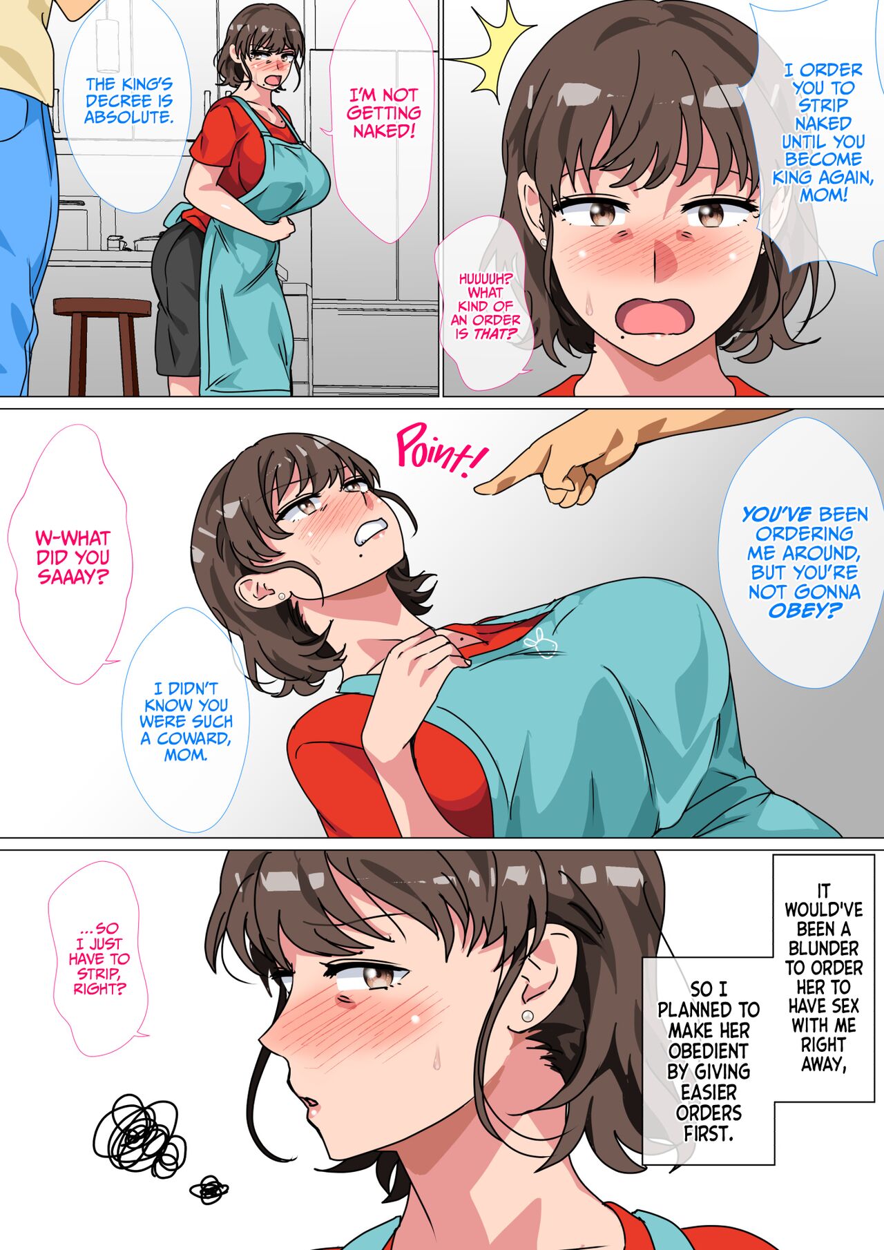 I Ordered My Mom to Have Sex with Me in King's Game page 14