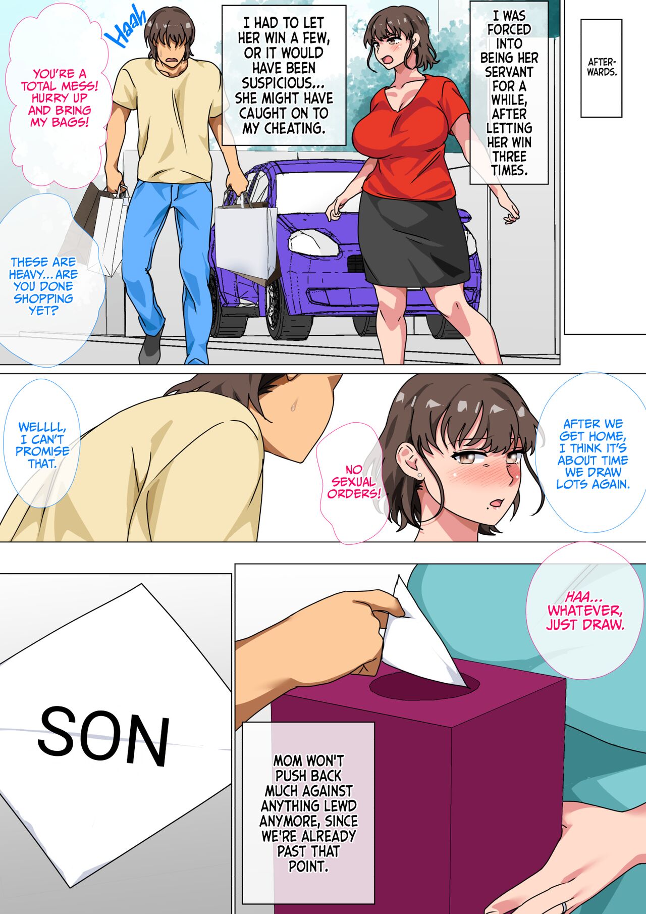 I Ordered My Mom to Have Sex with Me in King's Game page 48