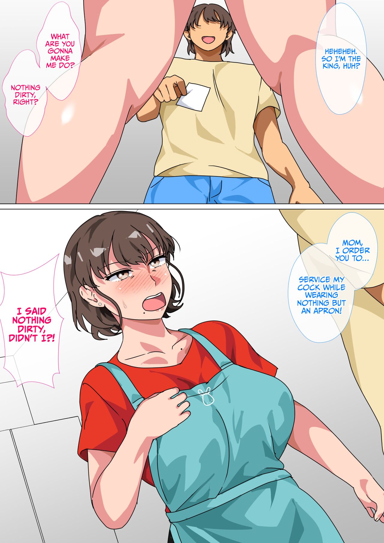 I Ordered My Mom to Have Sex with Me in King's Game page 49
