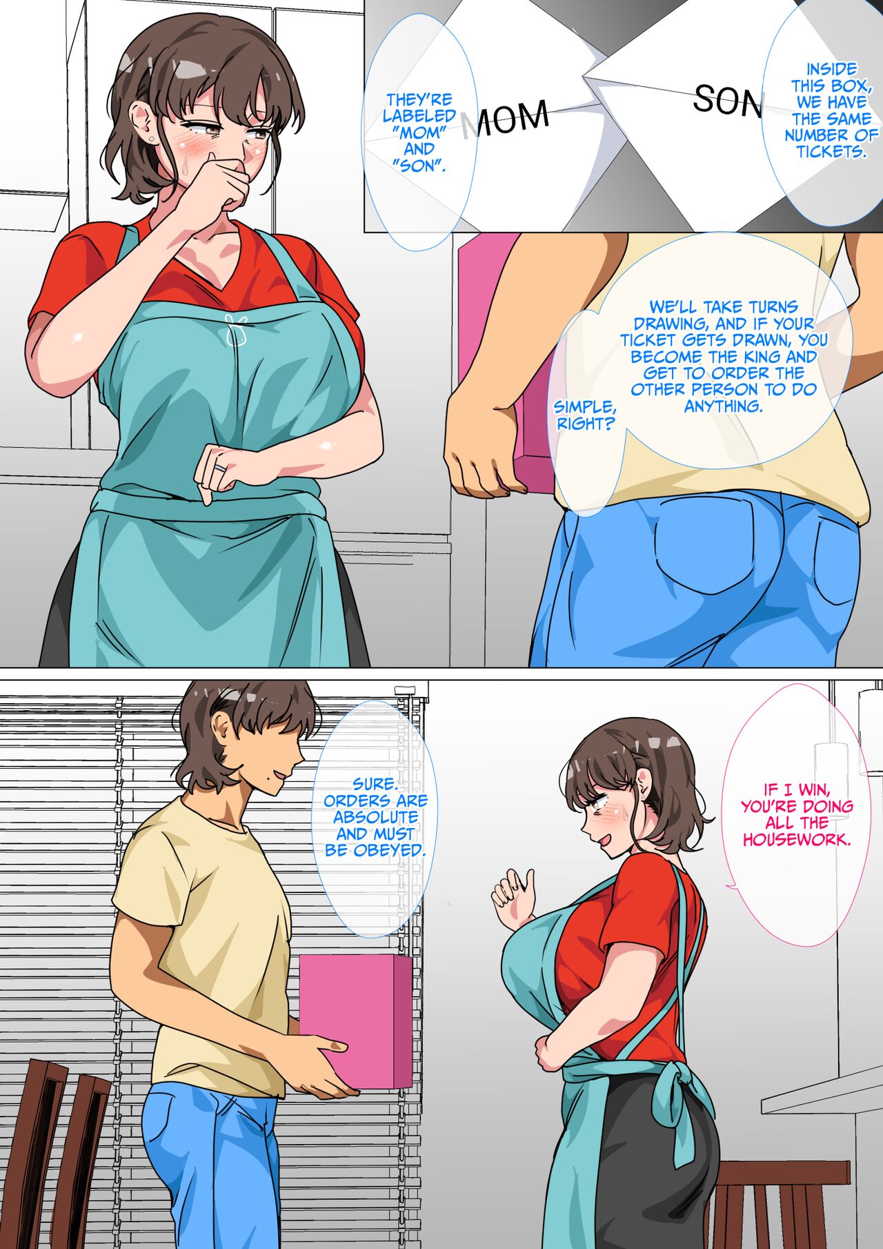 I Ordered My Mom to Have Sex with Me in King's Game page 9