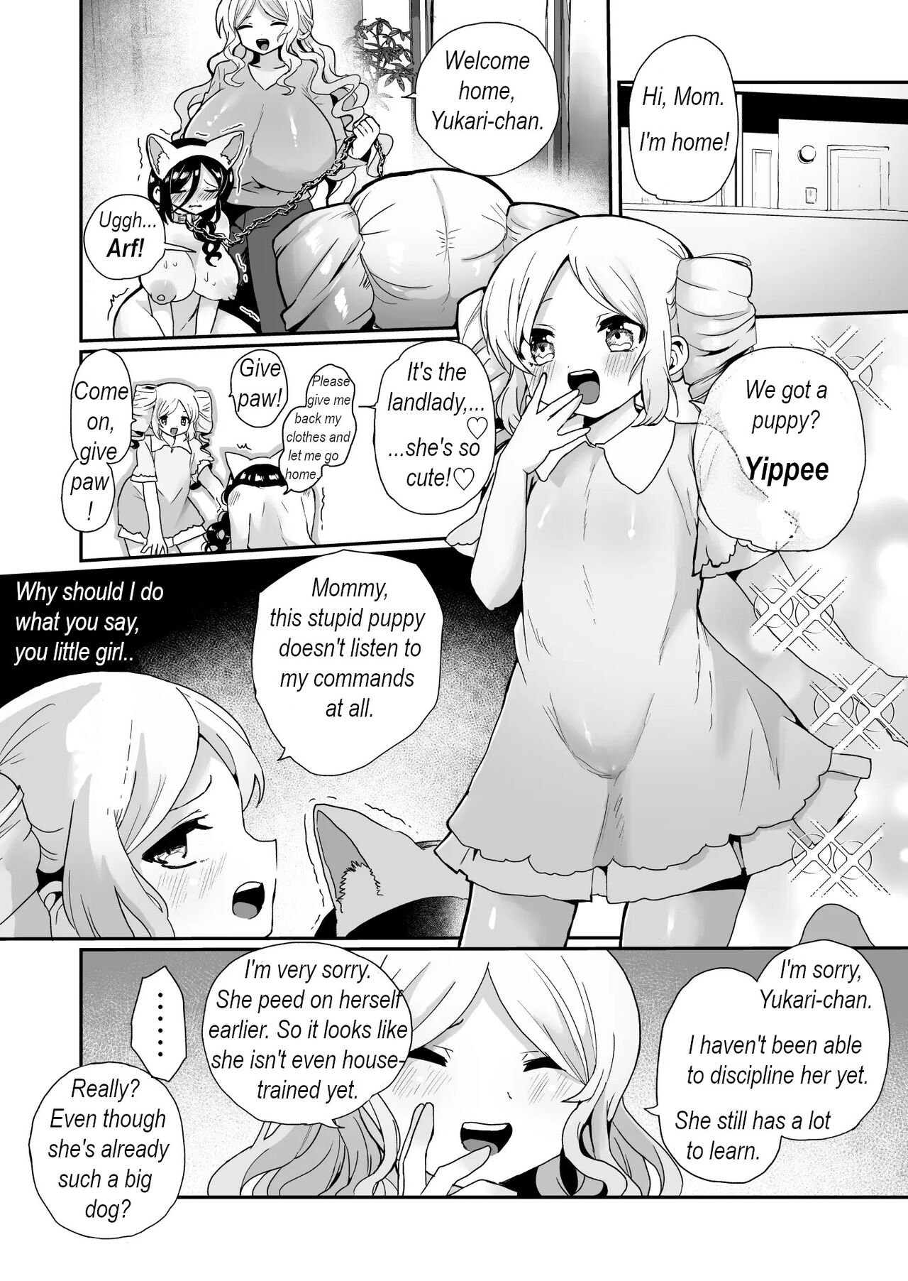 I train our nasty landlady to become my daughter's pet page 18