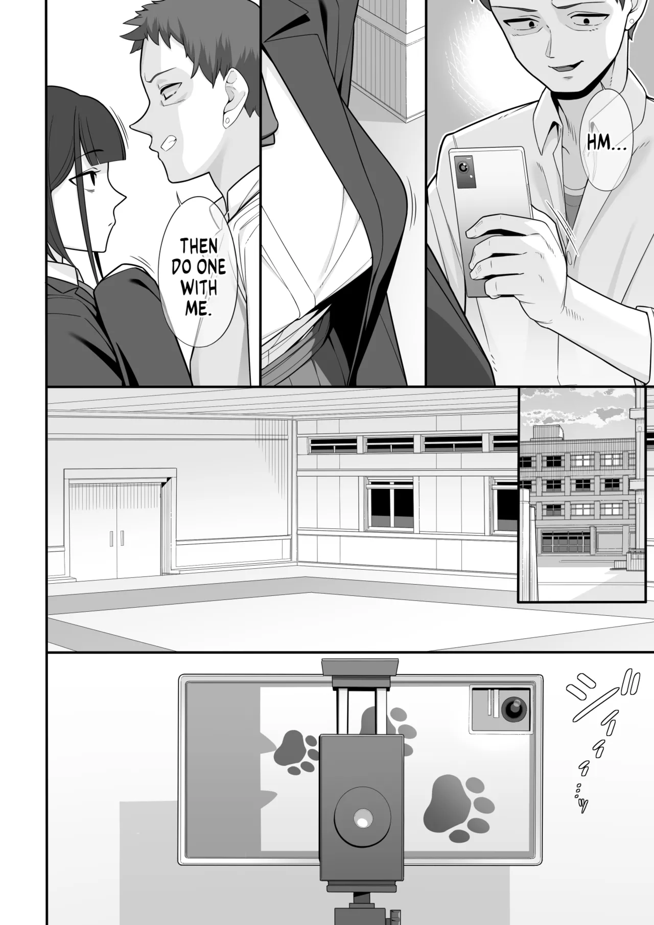 I tried to blackmail a girl with her secret account, and she smothered me to death with her tits! page 3