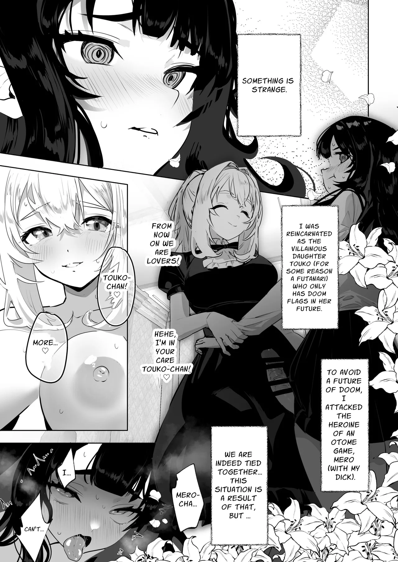 I've Been Reincarnated As A Futanari Villainess, So I'm Conquering The Heroine Of The Otome Game 2 page 2