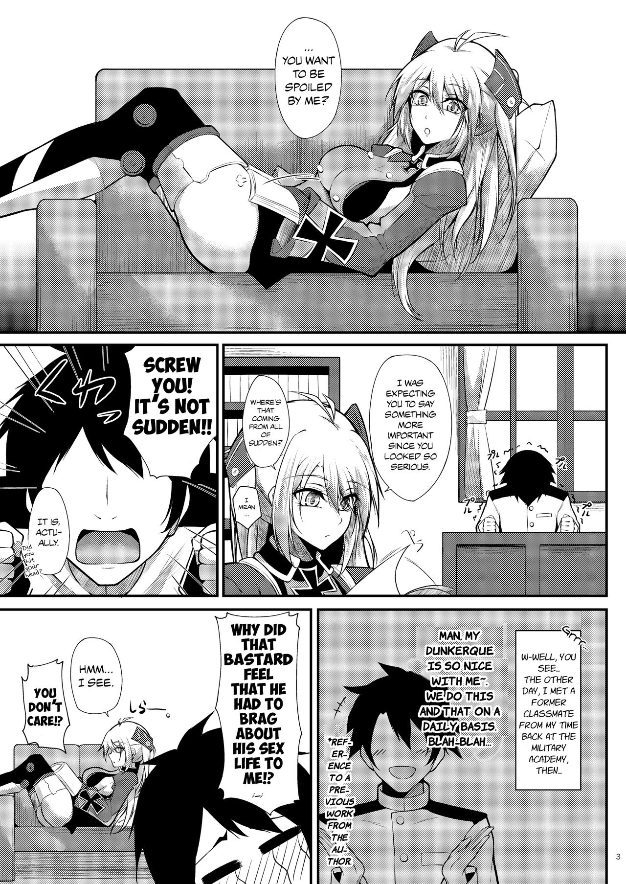 I Want to be Spoiled by Prinz Eugen!! page 3
