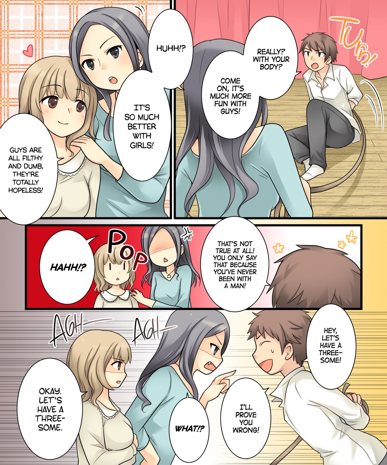 I Wanted to Have a Lesbian Get a Taste of My Cock, but I Got Turned Into a Girl Instead page 3