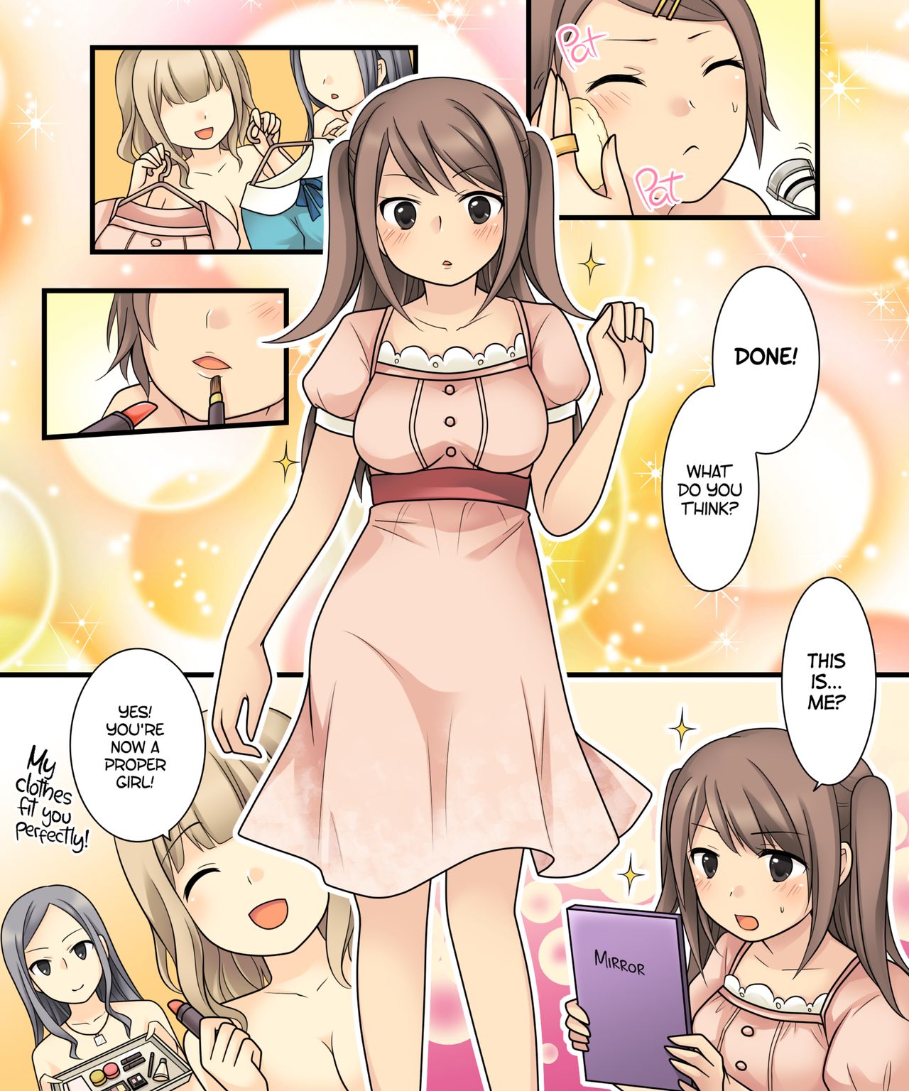 I Wanted to Have a Lesbian Get a Taste of My Cock, but I Got Turned Into a Girl Instead page 32