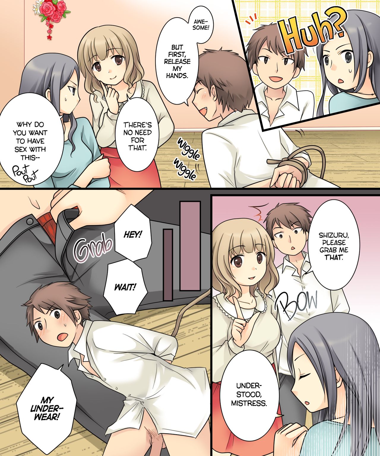 I Wanted to Have a Lesbian Get a Taste of My Cock, but I Got Turned Into a Girl Instead page 4