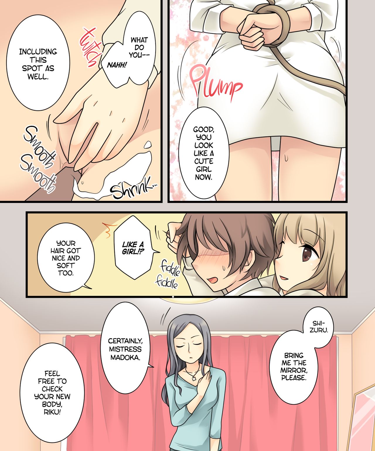 I Wanted to Have a Lesbian Get a Taste of My Cock, but I Got Turned Into a Girl Instead page 7