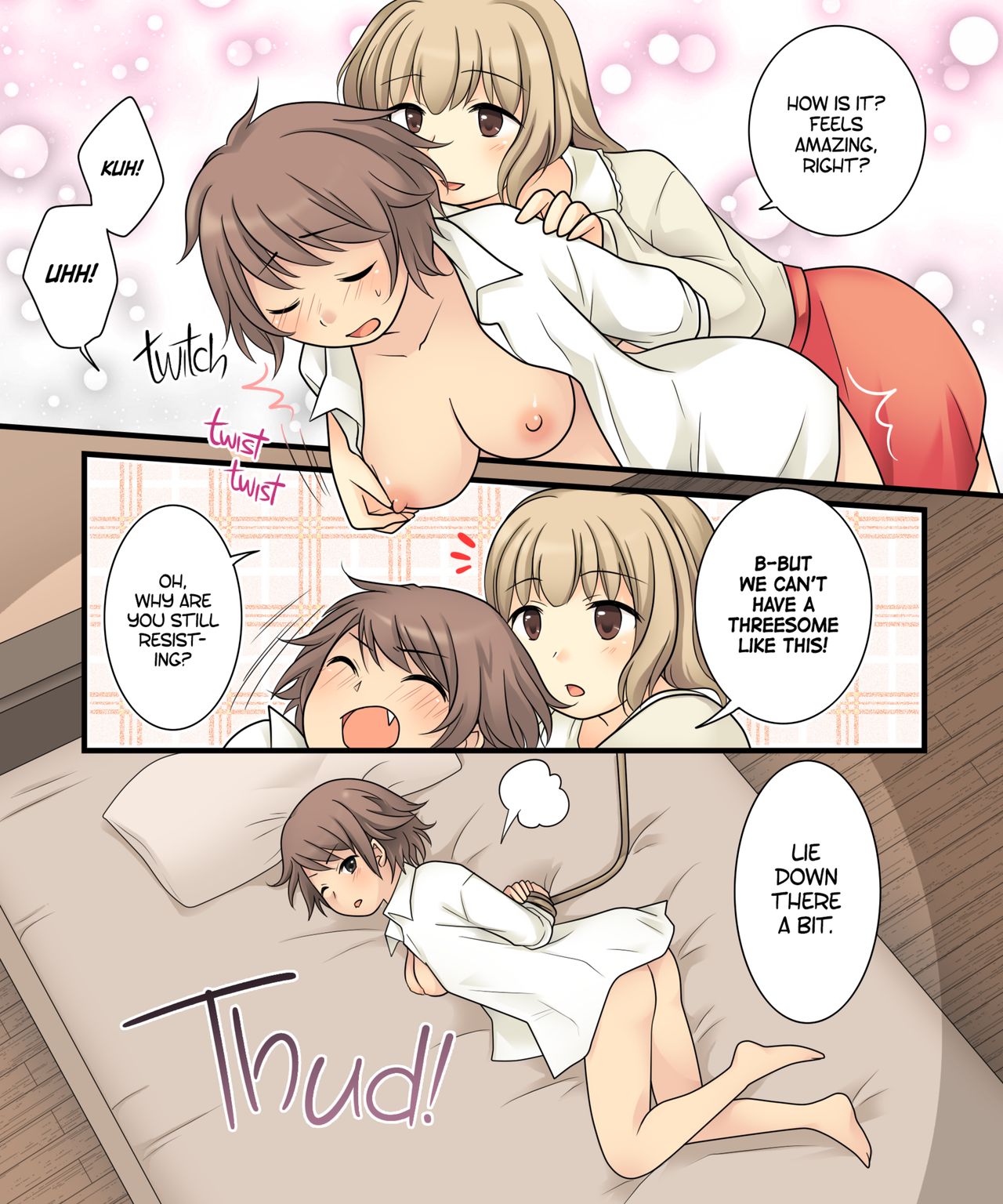 I Wanted to Have a Lesbian Get a Taste of My Cock, but I Got Turned Into a Girl Instead page 9