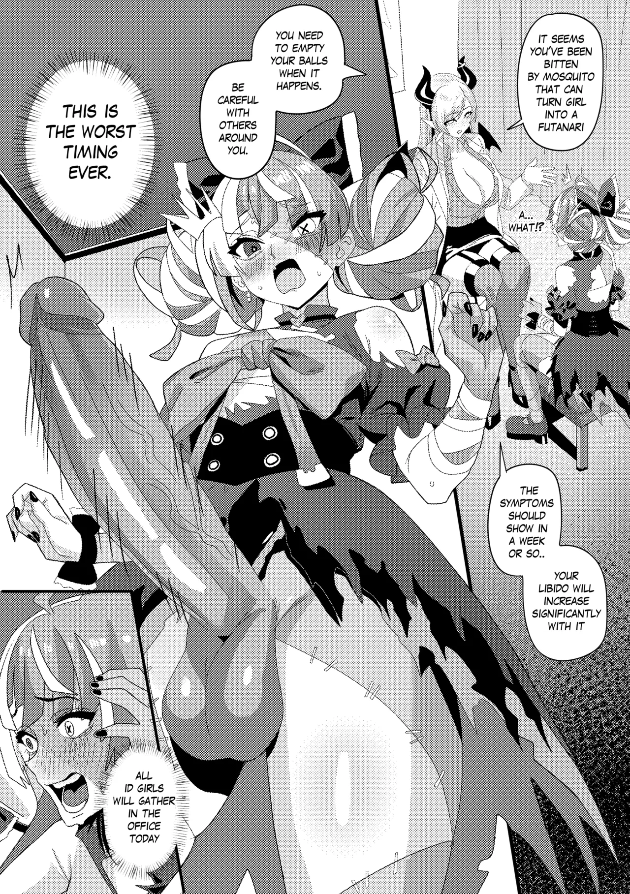 I was surrounded by my beautiful genmates when i got turned into futanari page 3