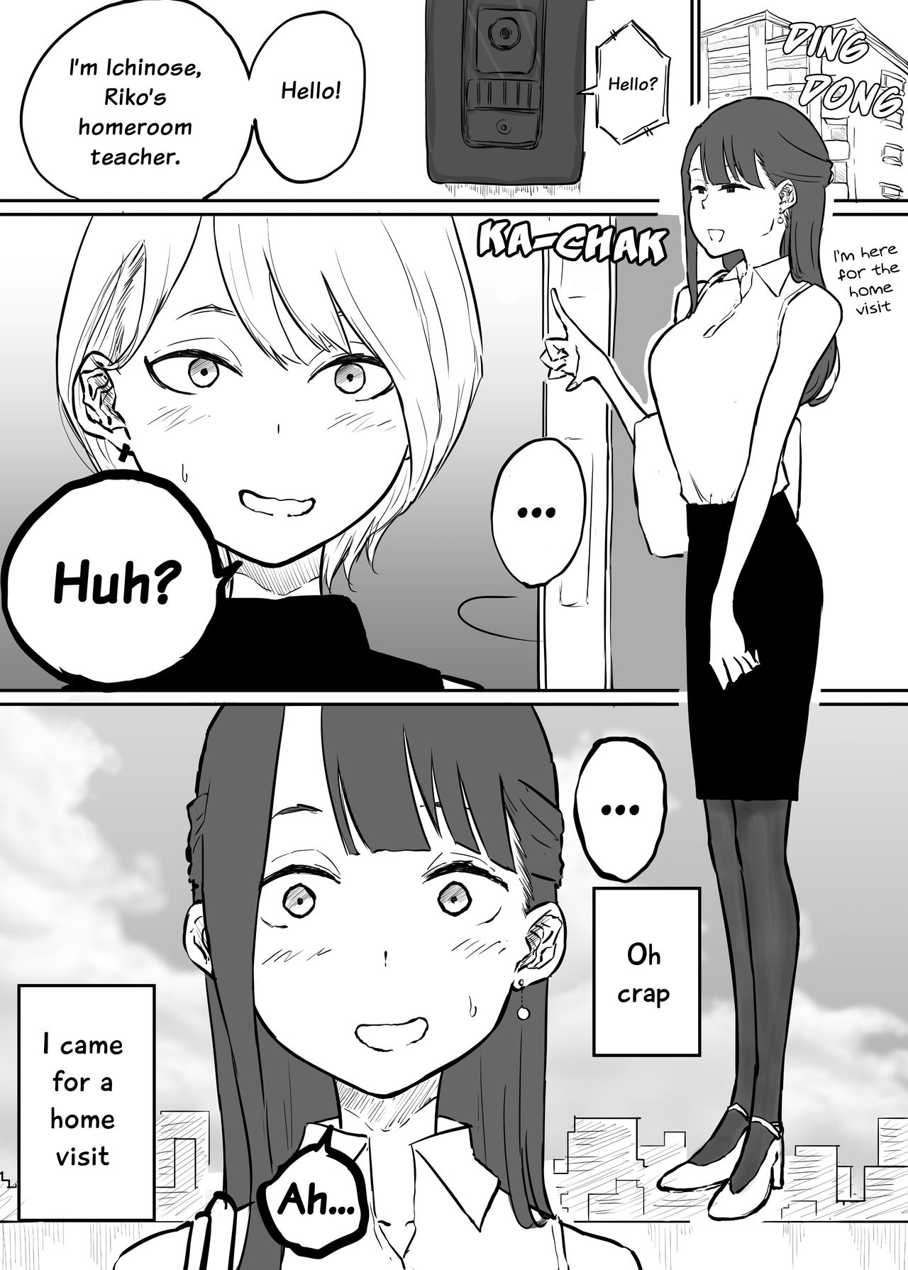 I Went For a Home Visit and Found Out My Student's Mother Is My Sex Friend From My School Days page 1