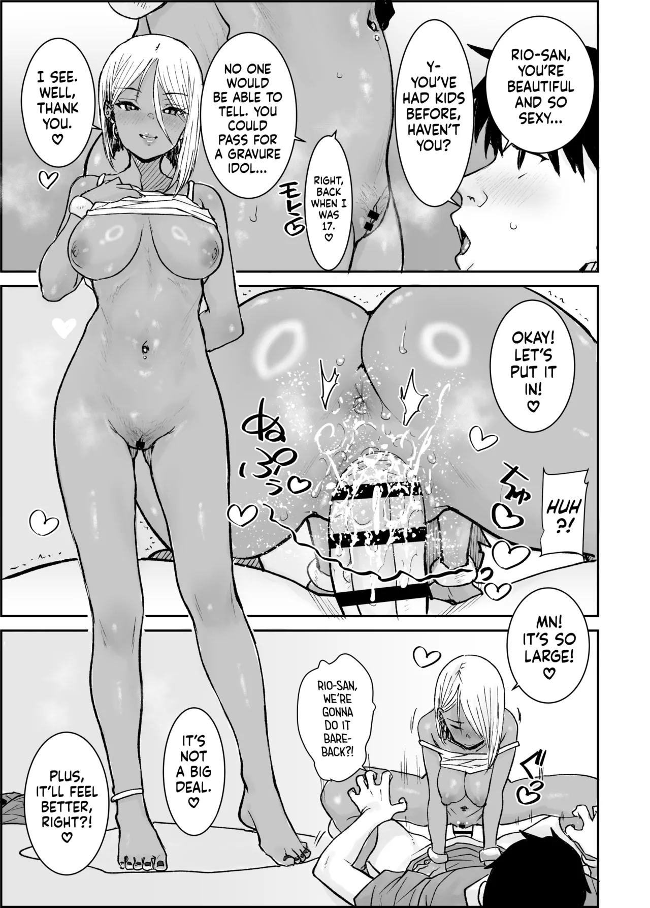 I, Your Humble College Student, Busted Loads Into My 35 Y/O Dark-Skinned Gyaru Landlady While She Rode Me Cowgirl page 14