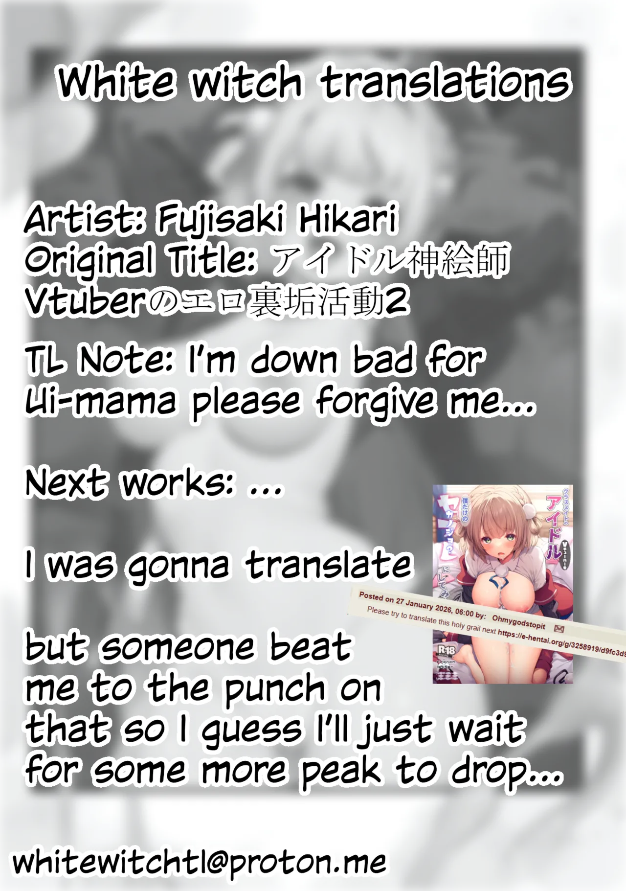 Idol Goddess Artist VTuber's Lewd Secret Account Activities 2 page 38