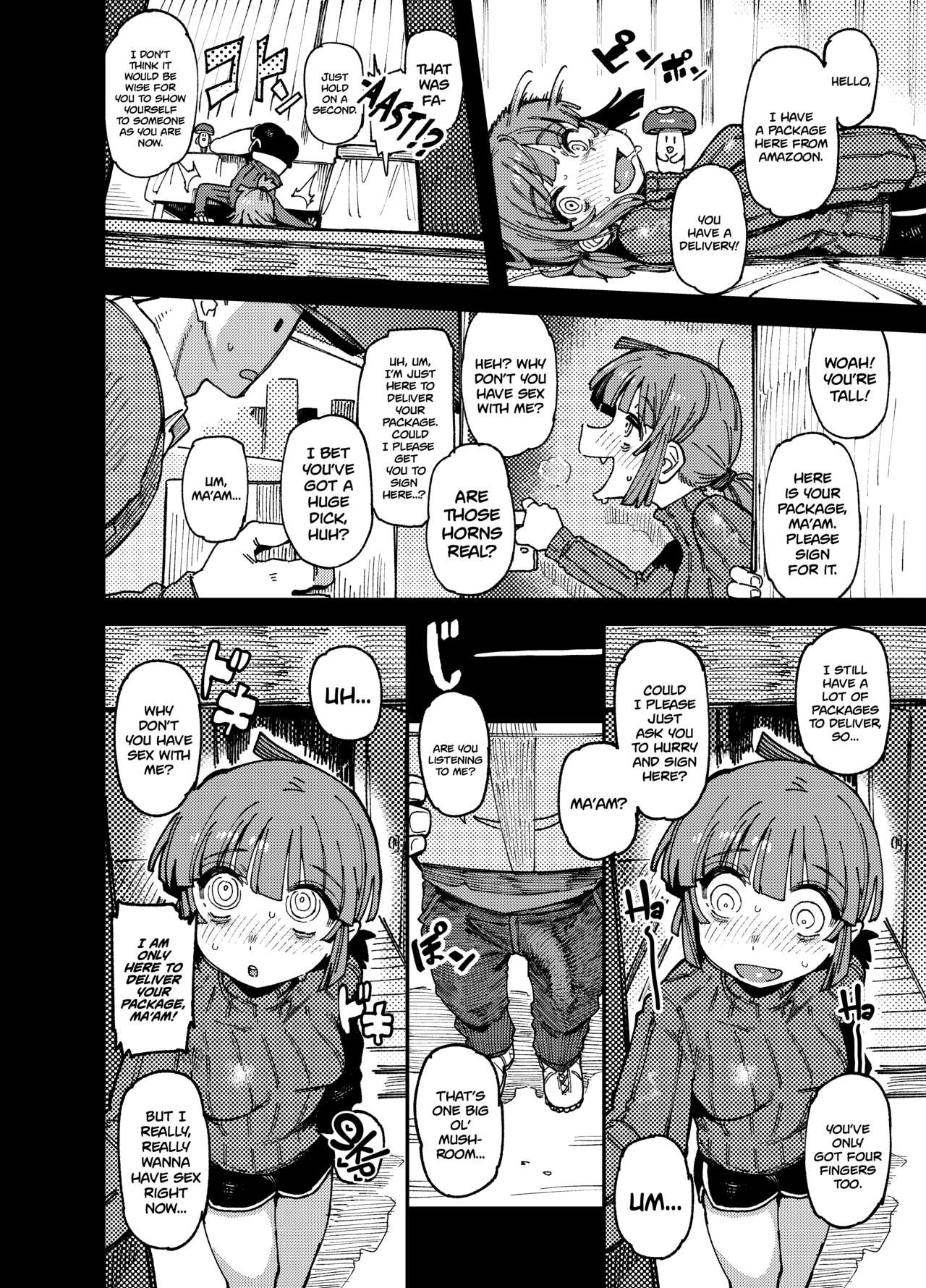 Ie ga Shike Sugite Haete Kita Genkaku Yuuhatsu Kinoko wo Gosyoku Shite Hatsujyou Shita Ato no Are ya Kore page 10