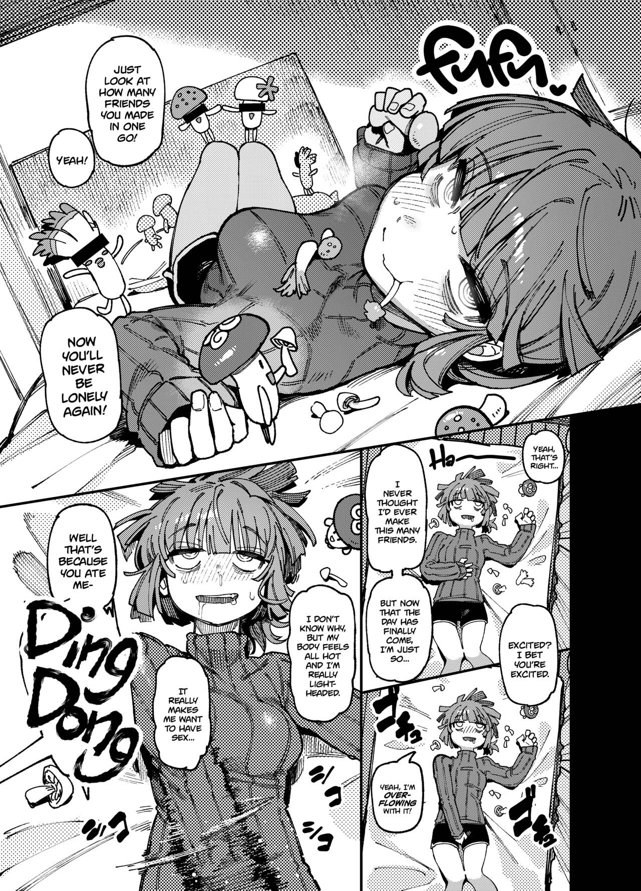 Ie ga Shike Sugite Haete Kita Genkaku Yuuhatsu Kinoko wo Gosyoku Shite Hatsujyou Shita Ato no Are ya Kore page 9