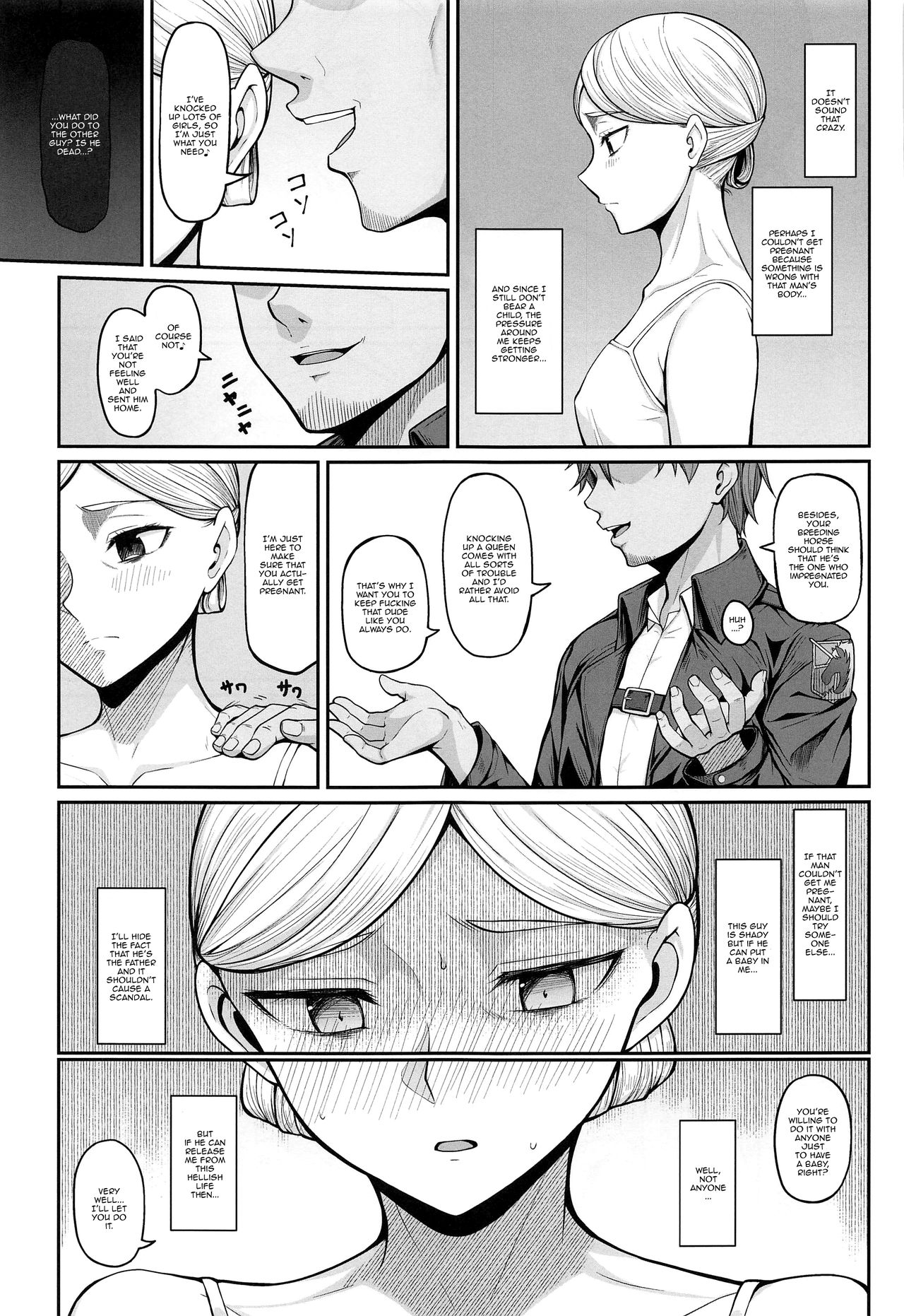 If Historia Gives Into The Pleasure She'll Become A Pregnant Bellied Queen page 5