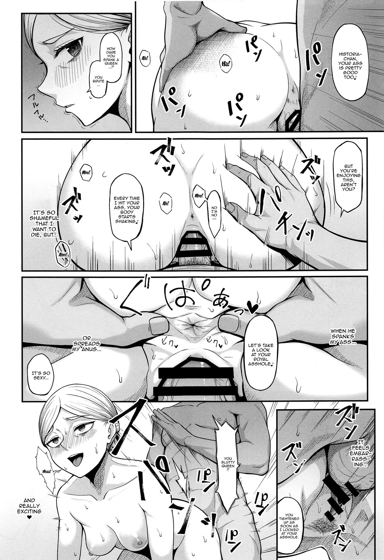 If Historia Gives Into The Pleasure She'll Become A Pregnant Bellied Queen page 12