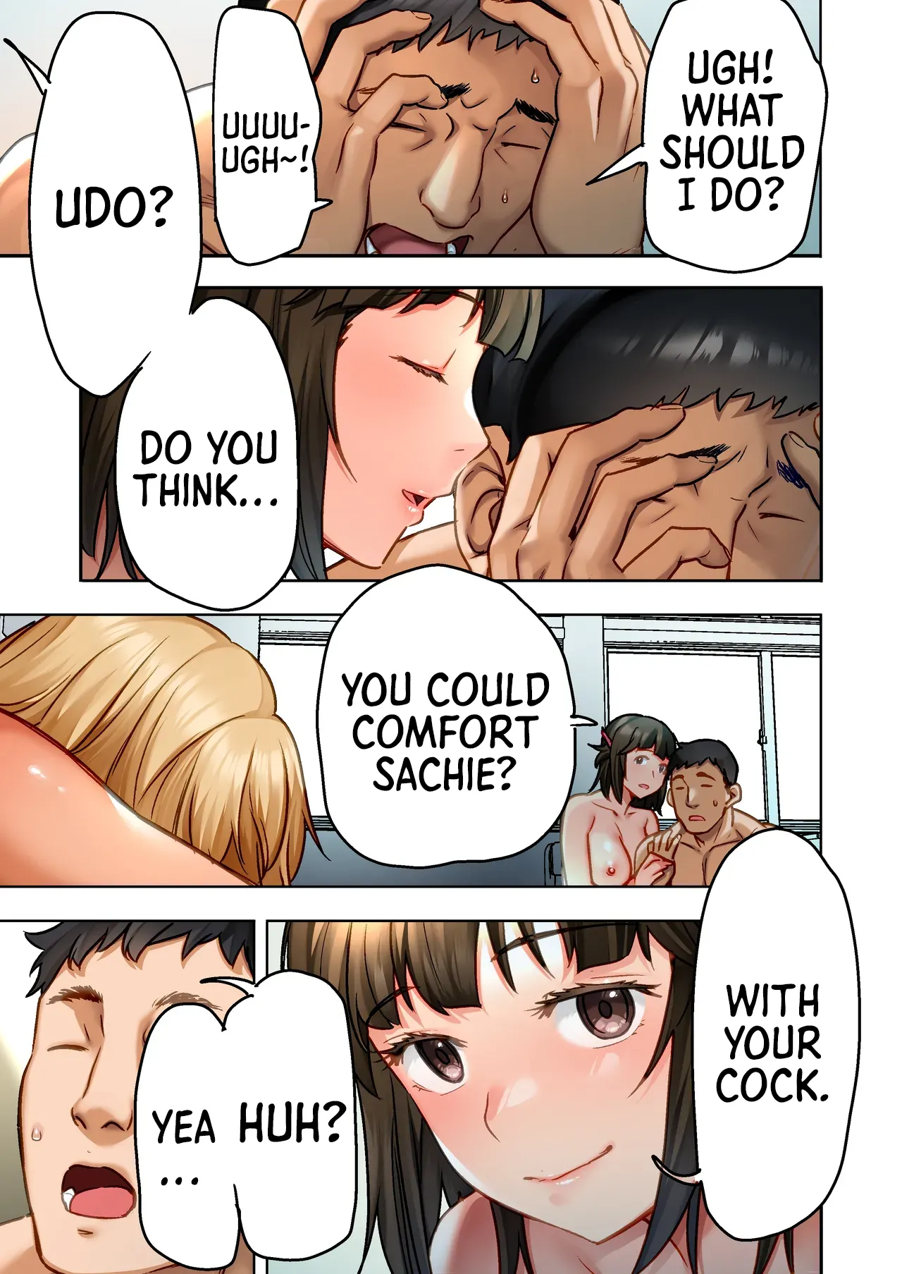 "If I rape her over and over again, Yume will start to feel good too!" - Udo page 20