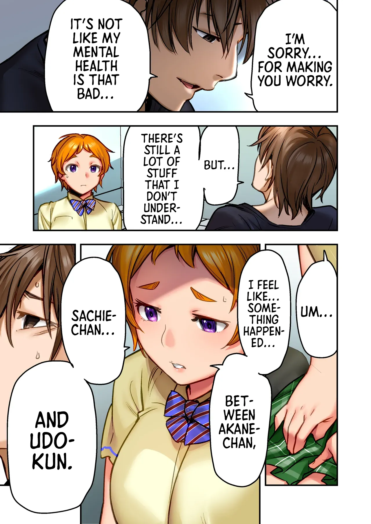 "If I rape her over and over again, Yume will start to feel good too!" - Udo page 28