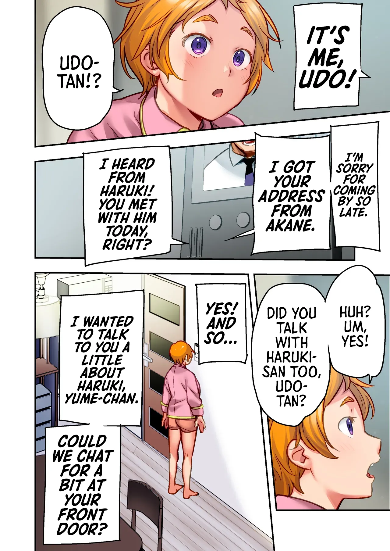 "If I rape her over and over again, Yume will start to feel good too!" - Udo page 37