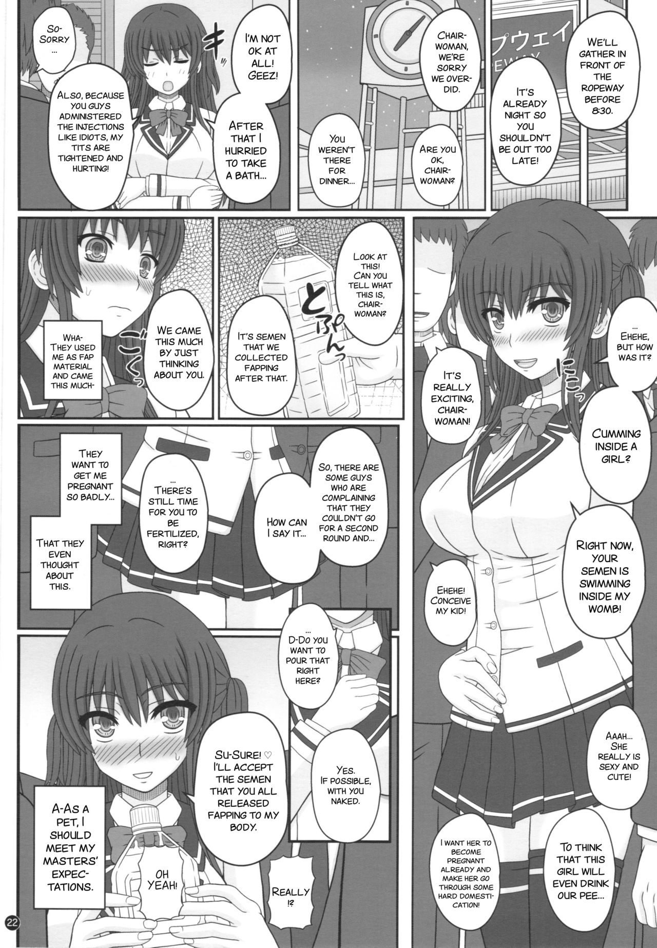 Iinchou wa Class no Ninshin Pet page 22