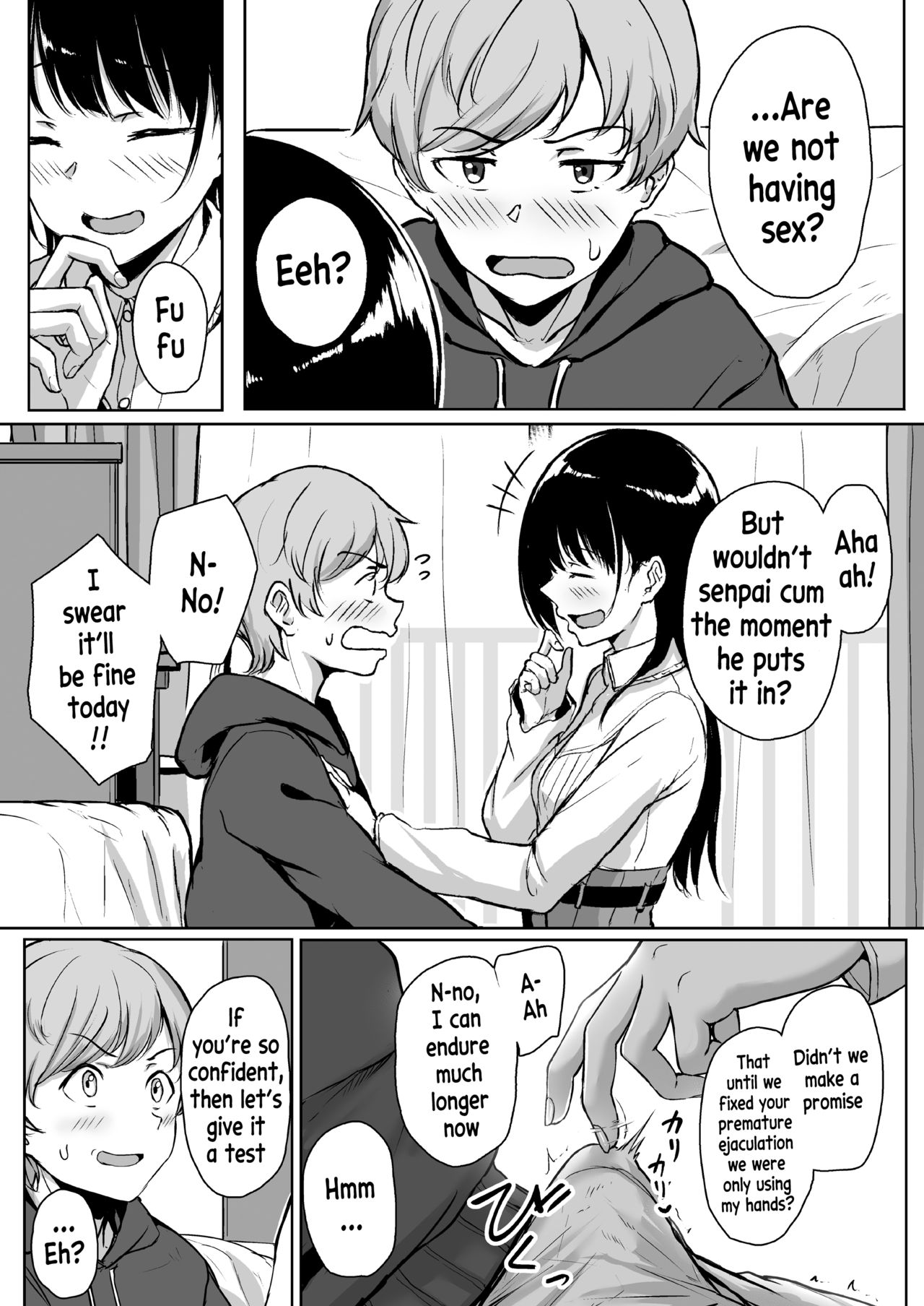 Ijiwaru de Amaama ~Kouhai Kanojo ni Tekoki de Aisarereru Ohanashi~ page 9